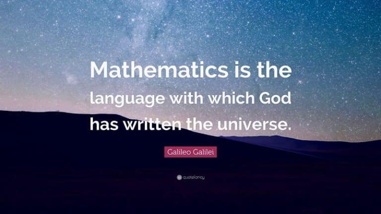 Las matemáticas es el lenguaje con el que Dios ha escrito el universo 9